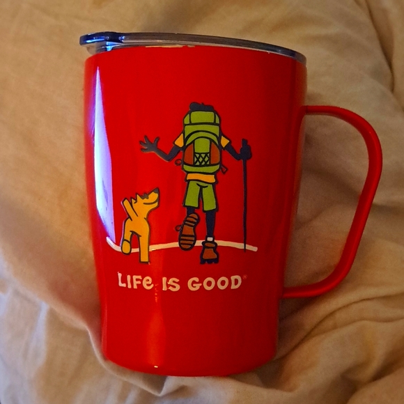Life Is Good Other - LIFE IS GOOD SMALL COFFEE TRAVEL MUG